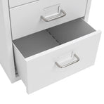 Mobile File Cabinet Grey 28x41x69 cm Metal