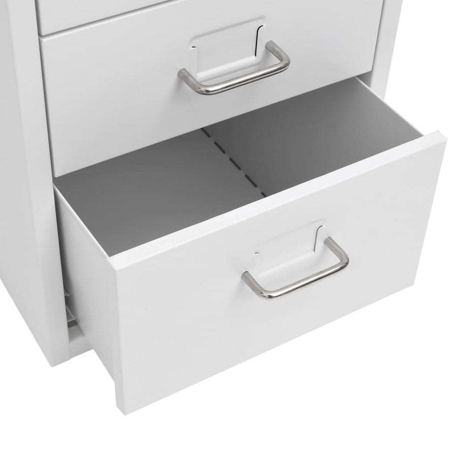 Mobile File Cabinet Grey 28x41x69 cm Metal
