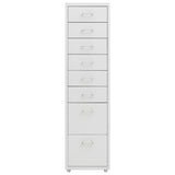 Mobile File Cabinet Grey 28x41x109 cm Metal