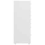 Mobile File Cabinet Grey 28x41x109 cm Metal