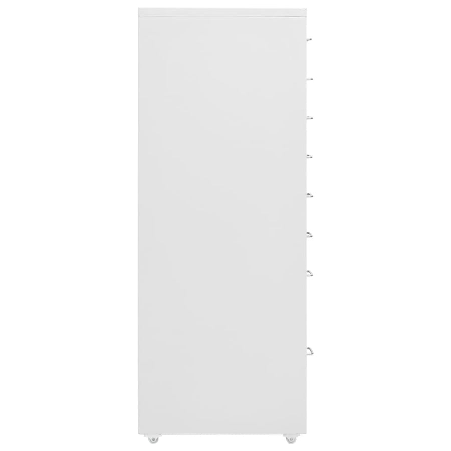 Mobile File Cabinet Grey 28x41x109 cm Metal