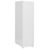 Mobile File Cabinet Grey 28x41x109 cm Metal - Top-Down View