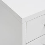 Mobile File Cabinet Grey 28x41x109 cm Metal - Low Angle
