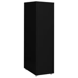 Mobile File Cabinet Black 28x41x109 cm Metal - Top-Down View