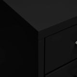 Mobile File Cabinet Black 28x41x109 cm Metal - Low Angle