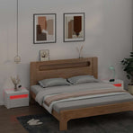 Bedside Cabinets 2 pcs with LEDs White 60x35x40 cm