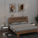 Bedside Cabinets 2 pcs with LEDs Concrete Grey 60x35x40 cm - Extra Image