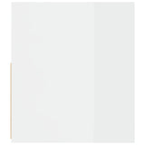 Bedside Cabinets 2 pcs with LEDs High Gloss White 60x35x40 cm
