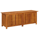 Garden Storage Box 150x50x58 cm Solid Wood Acacia - Front View