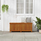 Garden Storage Box 150x50x58 cm Solid Wood Acacia - Side View