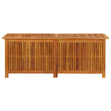 Garden Storage Box 150x50x58 cm Solid Wood Acacia - Top-Down View