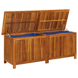 Garden Storage Box 150x50x58 cm Solid Wood Acacia - Close-Up Angle