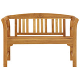 Garden Bench 114 cm Solid Acacia Wood - Front View