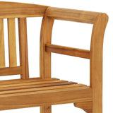 Garden Bench 114 cm Solid Acacia Wood - 45-Degree Angle