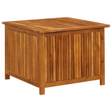 Garden Storage Box 75x75x58 cm Solid Wood Acacia - Front View