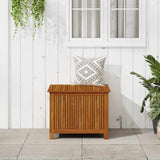 Garden Storage Box 75x75x58 cm Solid Wood Acacia - Side View