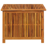 Garden Storage Box 75x75x58 cm Solid Wood Acacia - Top-Down View
