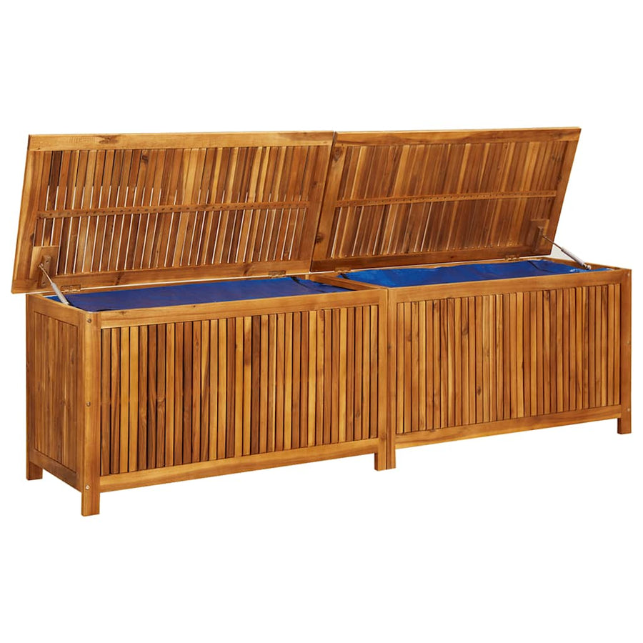 Garden Storage Box 200x50x58 cm Solid Wood Acacia