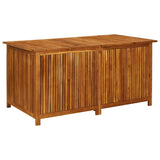 Garden Storage Box 150x80x75 cm Solid Wood Acacia - Front View