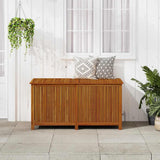 Garden Storage Box 150x80x75 cm Solid Wood Acacia - Side View