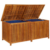 Garden Storage Box 175x80x75 cm Solid Wood Acacia - Close-Up Angle