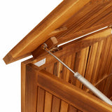 Garden Storage Box 175x80x75 cm Solid Wood Acacia - Low Angle