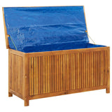 Garden Storage Box 113x50x58 cm Solid Acacia Wood - Top-Down View
