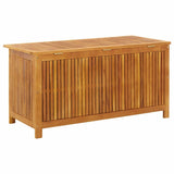 Garden Storage Box 113x50x58 cm Solid Acacia Wood - Close-Up Angle