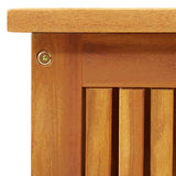 Garden Storage Box 113x50x58 cm Solid Acacia Wood