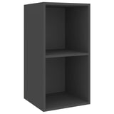 3 Piece TV Cabinet Set Grey Engineered Wood - Top-Down View