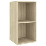 4 Piece TV Cabinet Set Sonoma Oak Engineered Wood - 45-Degree Angle