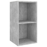 4 Piece TV Cabinet Set Concrete Grey Engineered Wood - Top-Down View