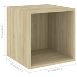 3 Piece TV Cabinet Set Sonoma Oak Engineered Wood