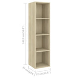 3 Piece TV Cabinet Set Sonoma Oak Engineered Wood - Extra Image