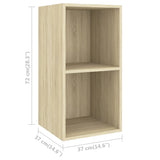 Wall-mounted TV Cabinets 2 pcs Sonoma Oak Engineered Wood - 45-Degree Angle