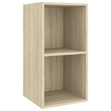 4 Piece Wall-mounted TV Cabinet Set Sonoma Oak Engineered Wood