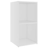 TV Cabinets 2 pcs White 72x35x36.5 cm Engineered Wood - Close-Up Angle