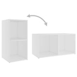 TV Cabinets 2 pcs White 72x35x36.5 cm Engineered Wood - Low Angle