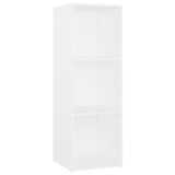 TV Cabinets 2 pcs White 107x35x37 cm Engineered Wood - Close-Up Angle