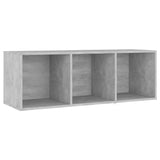 TV Cabinets 2 pcs Concrete Grey 107x35x37 cm Engineered Wood - Top-Down View