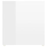 TV Cabinets 2 pcs High Gloss White 107x35x37 cm Engineered Wood - Rear View