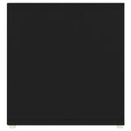 2 Piece TV Cabinet Set Black 107x35x37 cm Engineered Wood