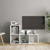2 Piece TV Cabinet Set White 72x35x36,5 cm Engineered Wood
