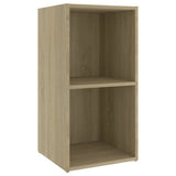 TV Cabinets 2 pcs Sonoma Oak 72x35x36.5 cm Engineered Wood - Rear View