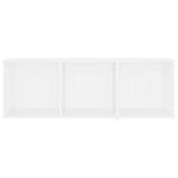 TV Cabinets 3 pcs White 107x35x37 cm Engineered Wood - 45-Degree Angle