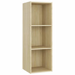 3 Piece TV Cabinet Set Sonoma Oak 107x35x37 cm Engineered Wood