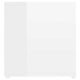3 Piece TV Cabinet Set High Gloss White 107x35x37 cm Engineered Wood - Rear View