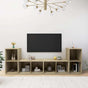 4 Piece TV Cabinet Set Sonoma Oak 72x35x36,5 cm Engineered Wood