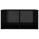 4 Piece TV Cabinet Set High Gloss Black 72x35x36,5 cm Engineered Wood