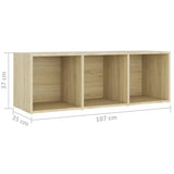 3 Piece TV Cabinet Set Sonoma Oak Engineered Wood